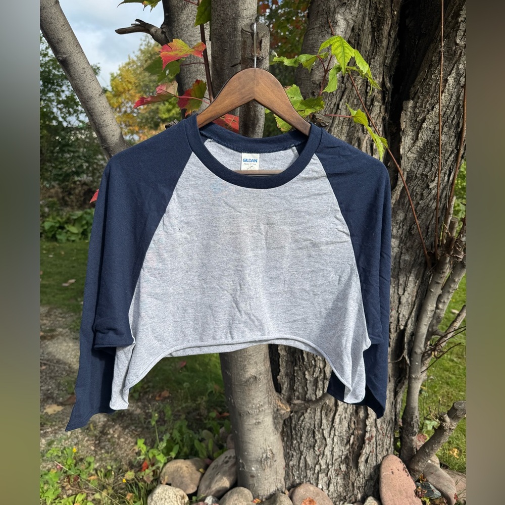 Crop Baseball Tee